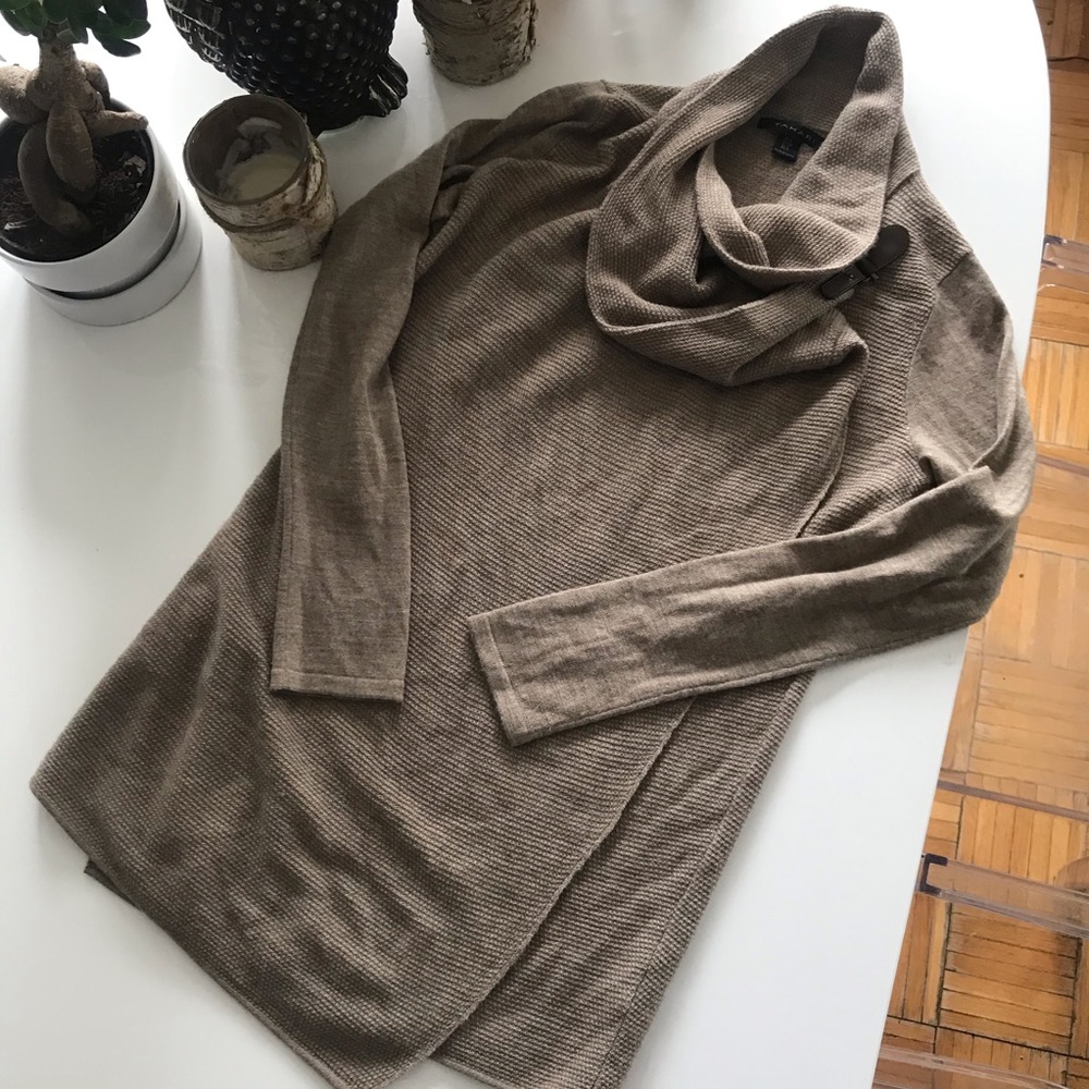 Tahari Cowl Neck Wrap Sweater